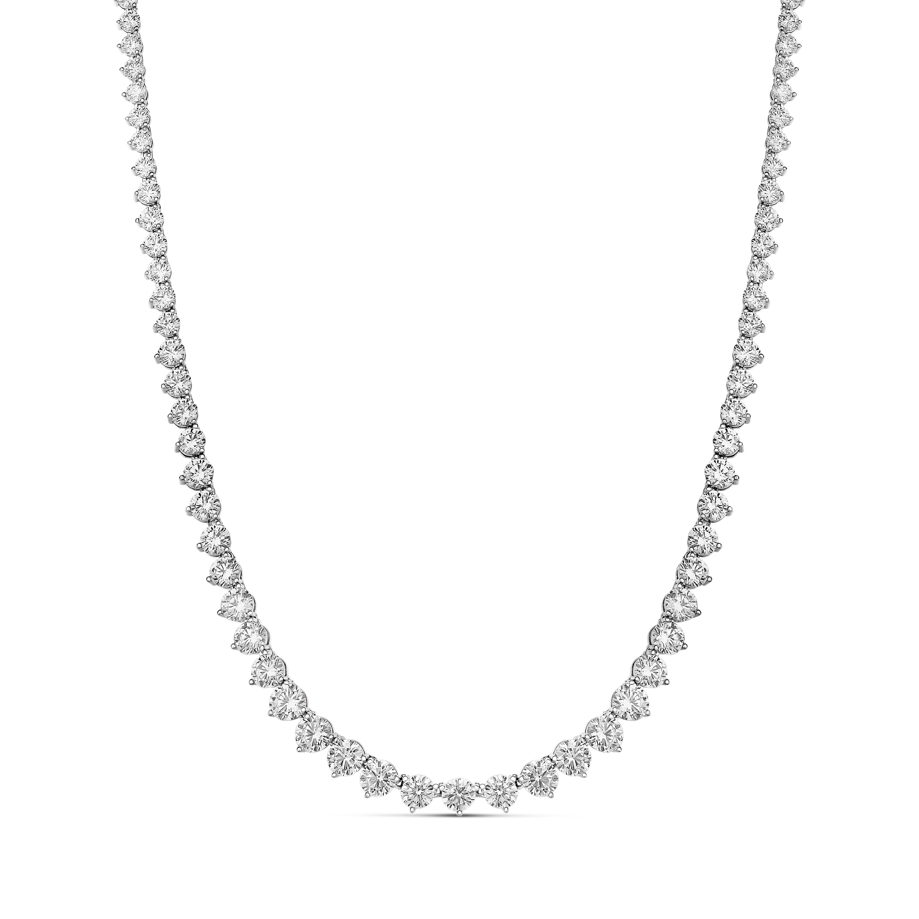 Graduated Bling Tennis Necklace