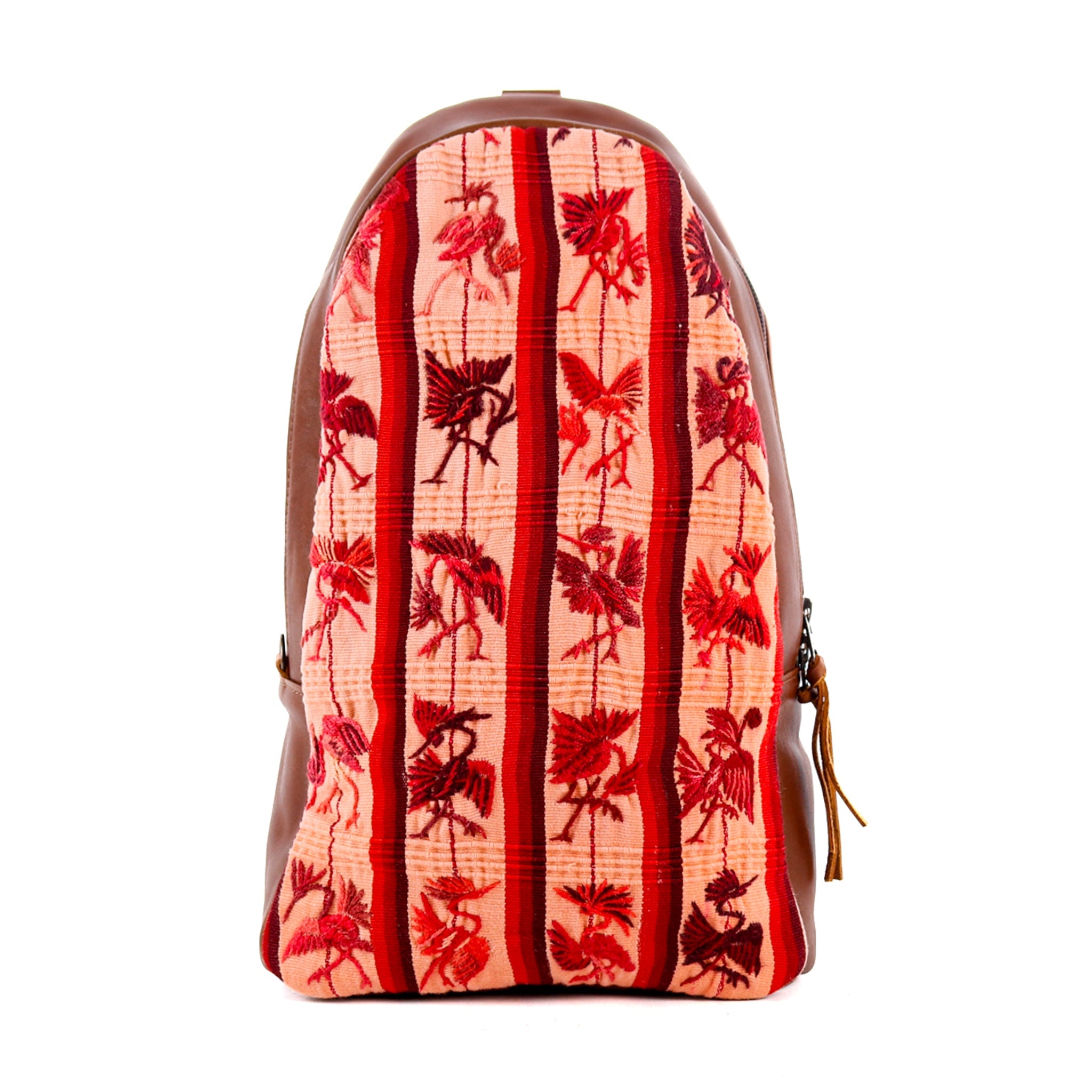 CROSSBODY SLING 2.0 - LARGE - OOAK HUIPIL - CAFE - NO. 11661