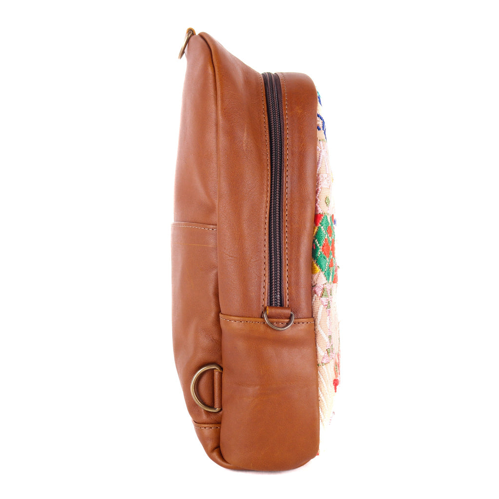 CROSSBODY SLING 2.0 - OOAK - CAFE - NO. 12245