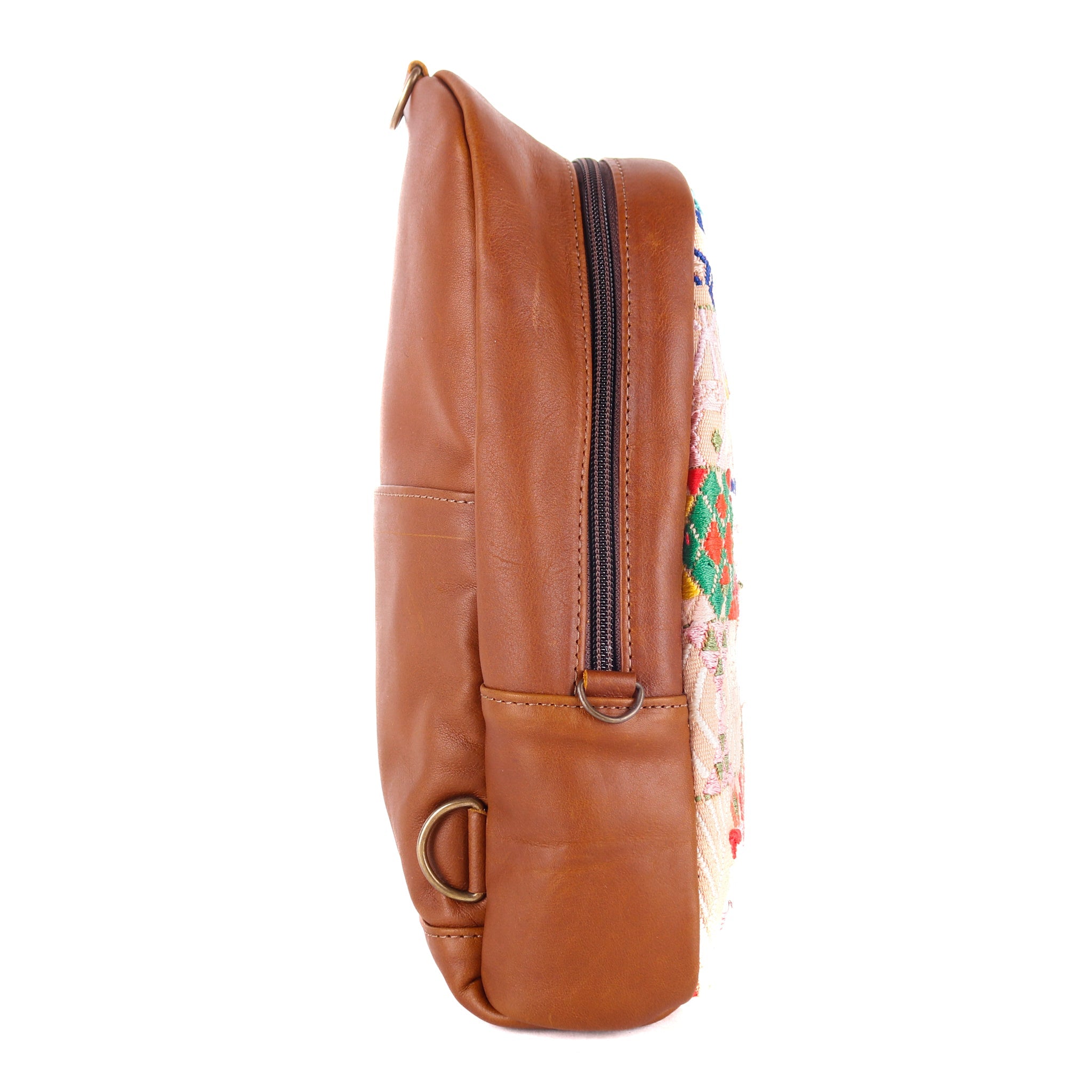 CROSSBODY SLING 2.0 - OOAK - CAFE - NO. 12245
