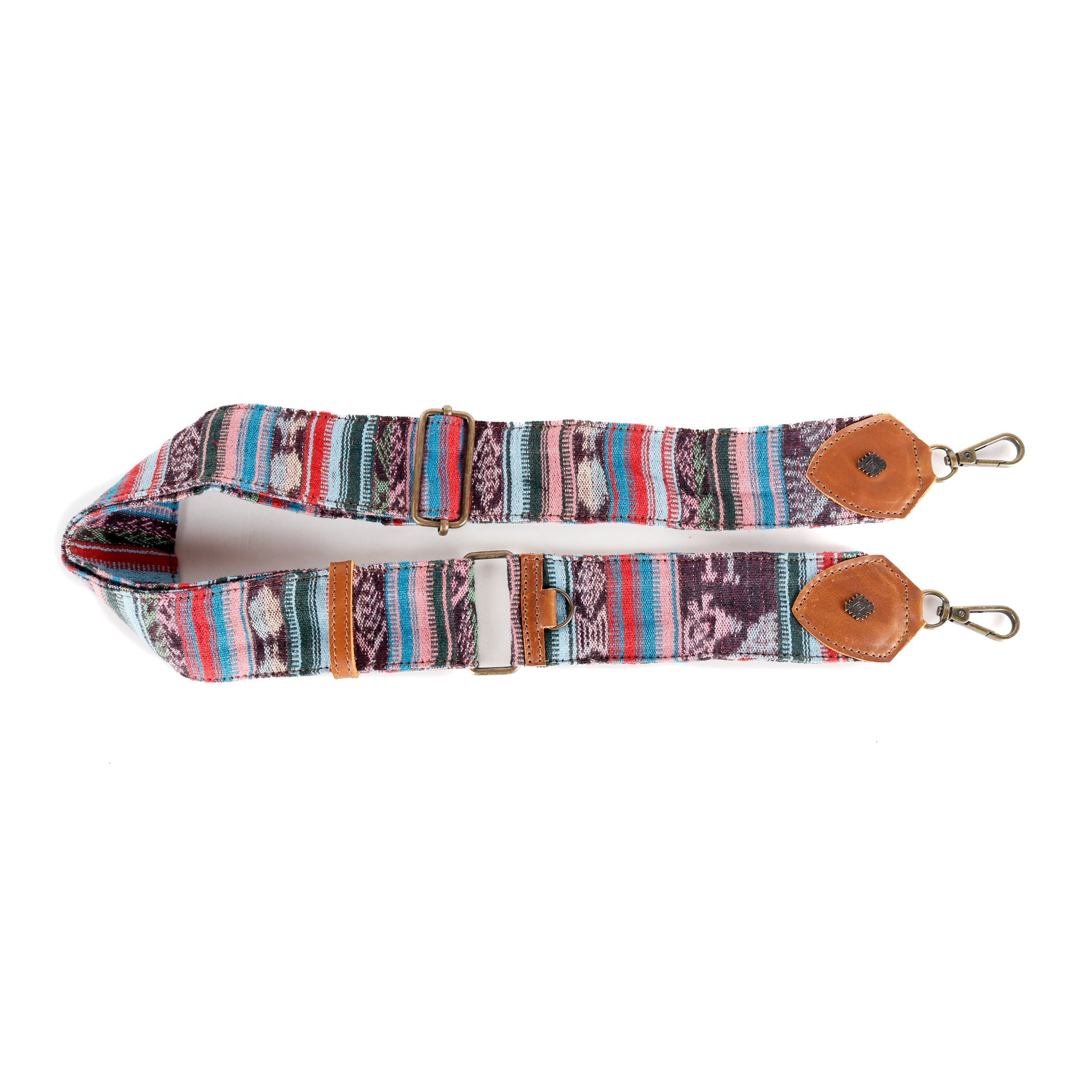 WANDER CROSSBODY BAG + STRAP SET - OOAK HUIPIL & CORTE - CAFE - NO. 16146