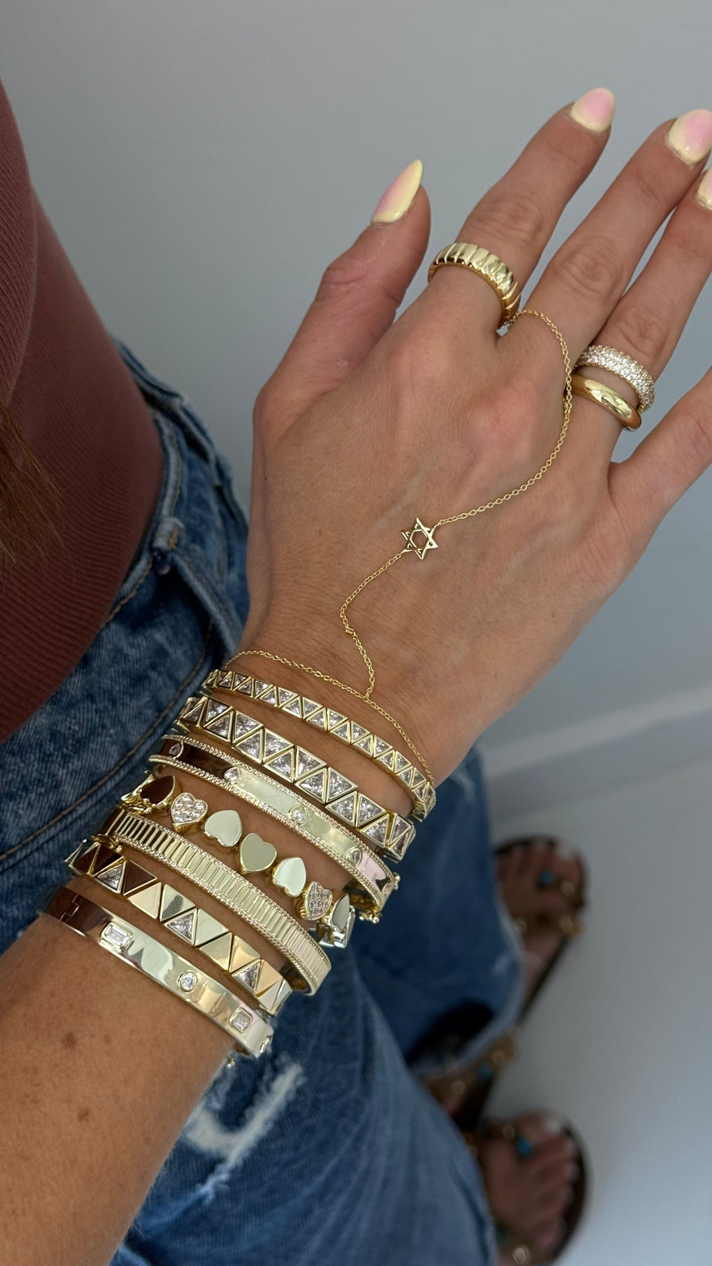 Star of David Hand Chain