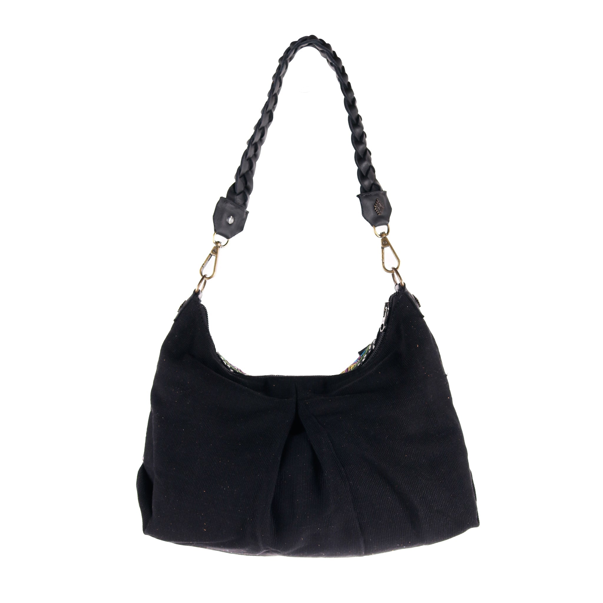 EXPEDITION BAG - SMALL - OOAK HUIPIL - BLACK - NO. 12193