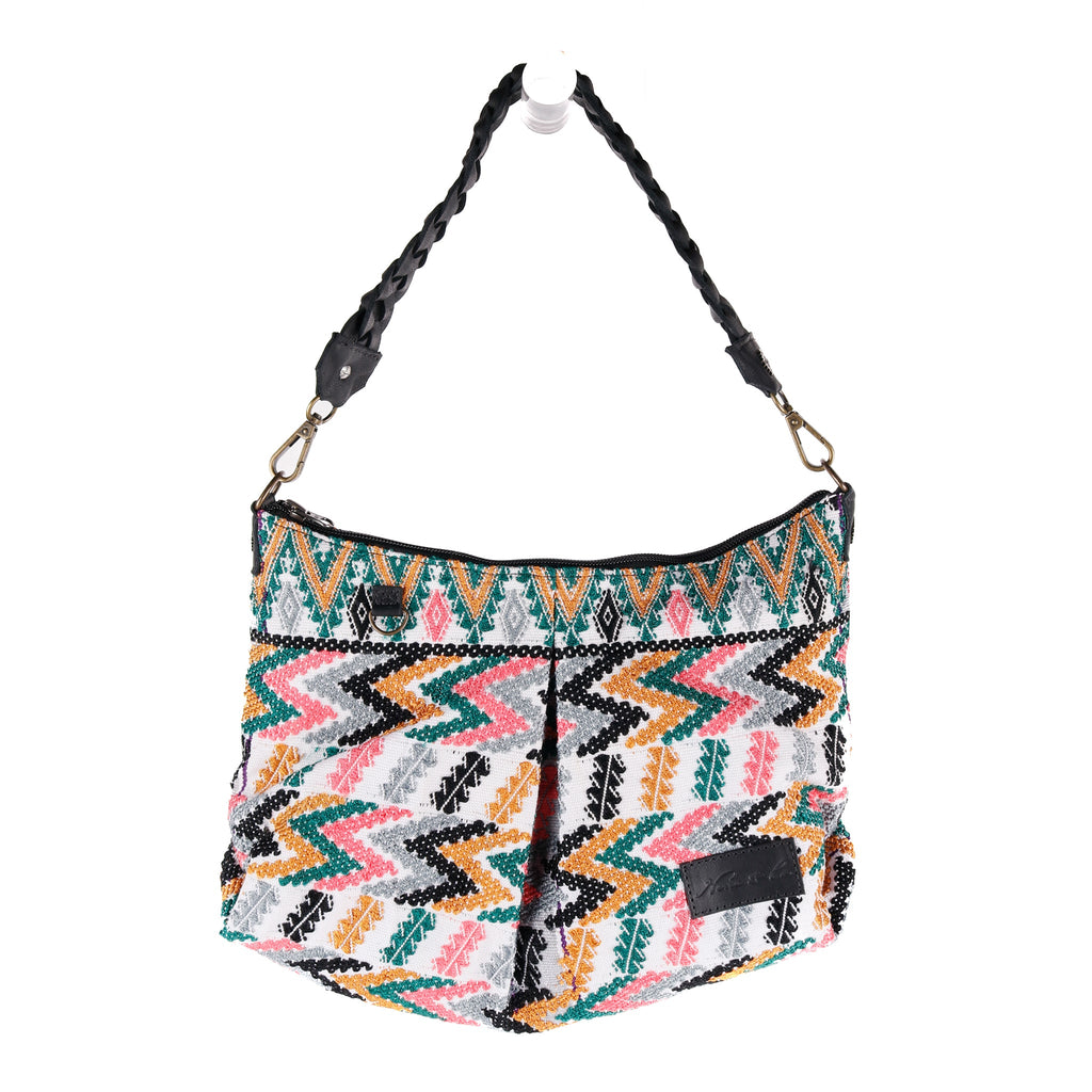 EXPEDITION BAG - SMALL - FULL OOAK HUIPIL - BLACK - NO. 90102