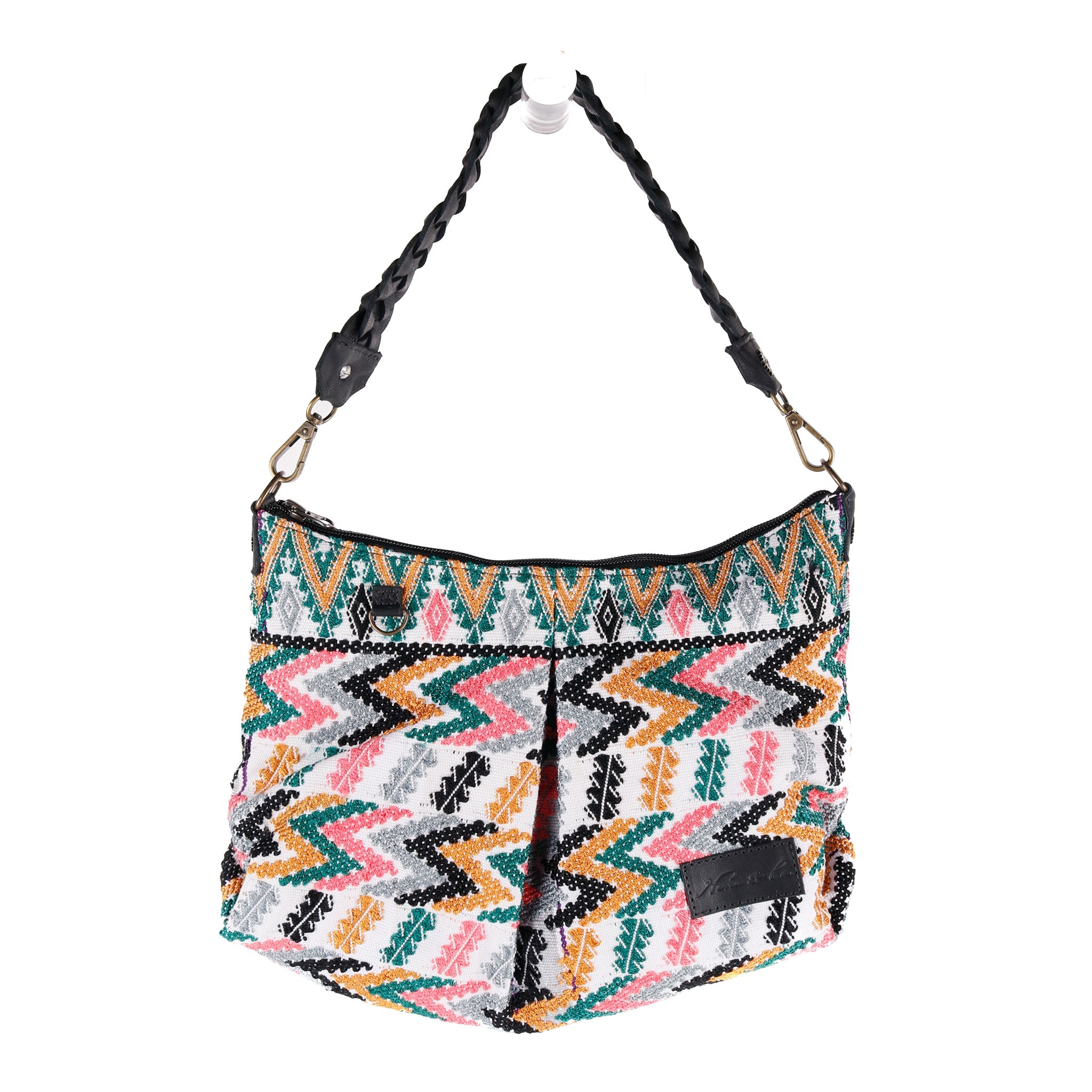 EXPEDITION BAG - SMALL - FULL OOAK HUIPIL - BLACK - NO. 90102