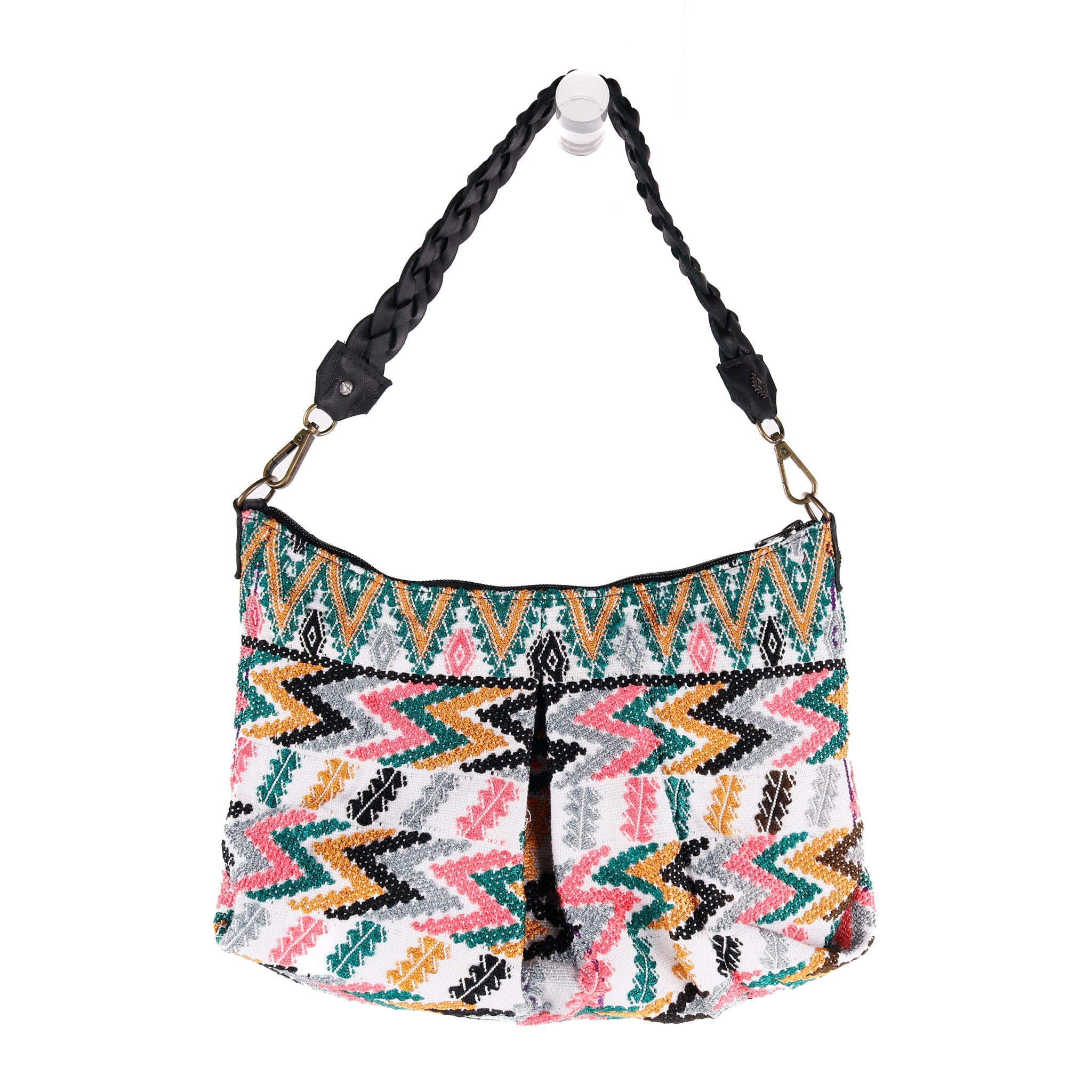 EXPEDITION BAG - SMALL - FULL OOAK HUIPIL - BLACK - NO. 90102
