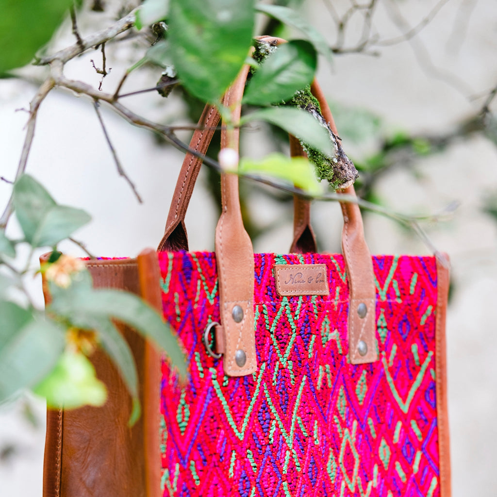 MEDIUM PERFECT TRAVEL TOTE - OOAK - AUBURN - NO. 12572