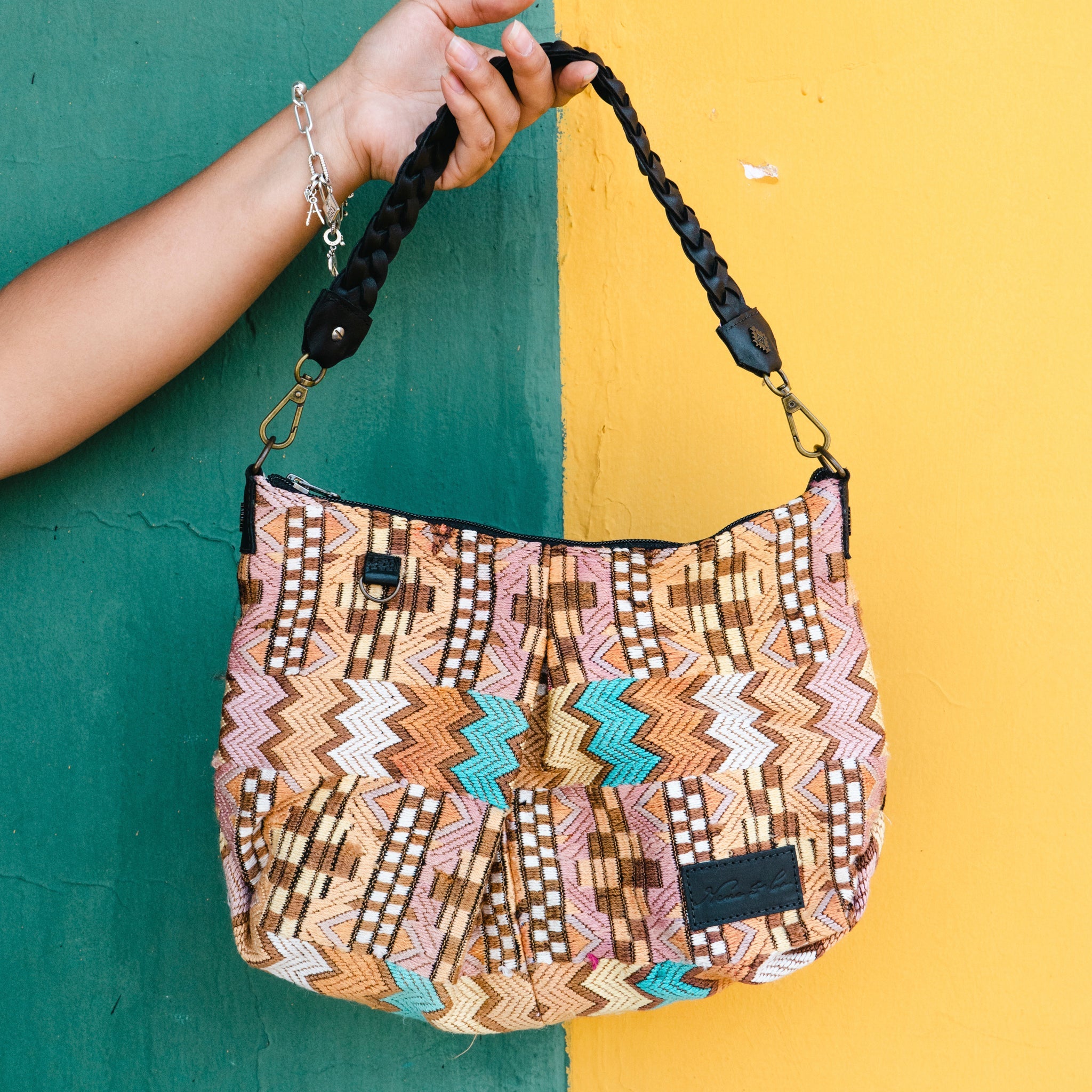 EXPEDITION BAG - SMALL - OOAK HUIPIL - BLACK - NO. 12195