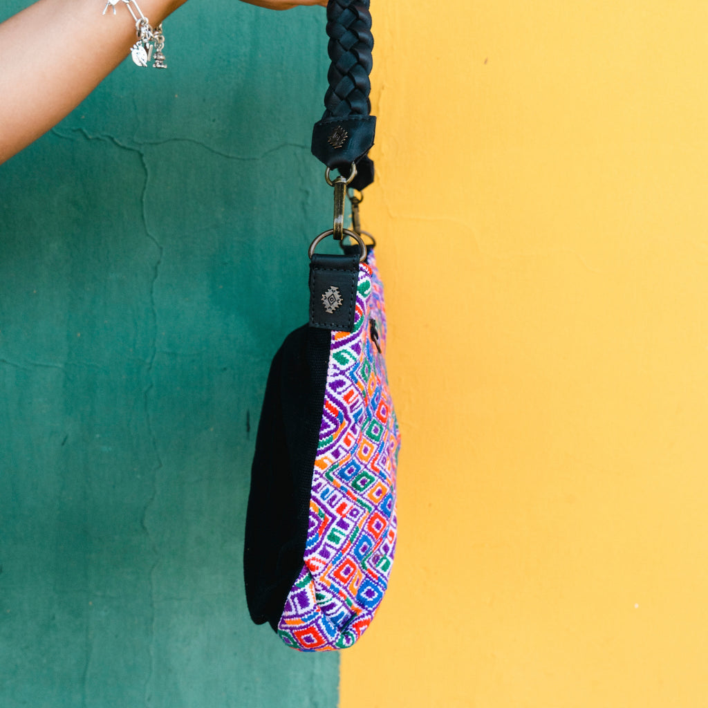 EXPEDITION BAG - SMALL - OOAK HUIPIL - BLACK - NO. 12193