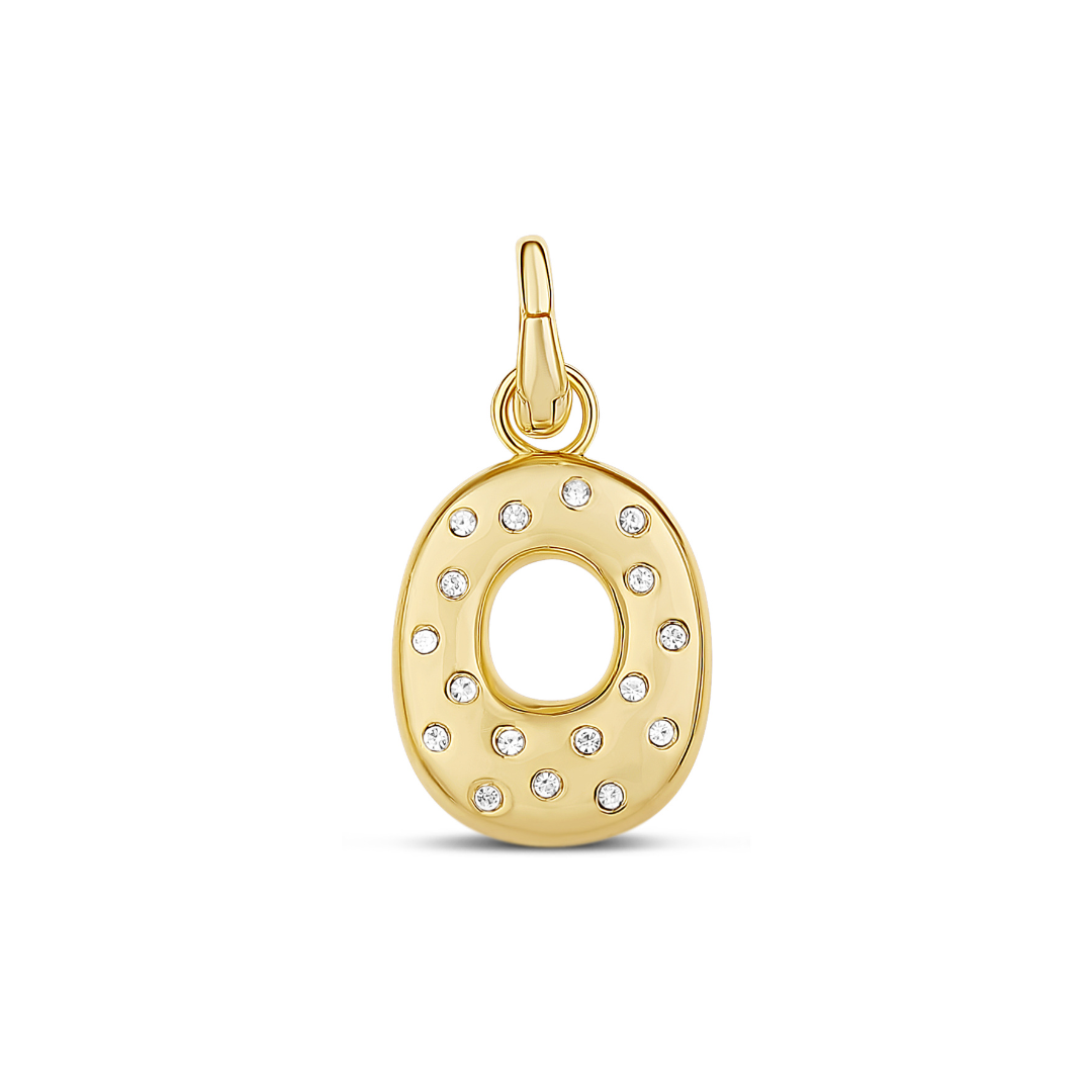 Pave Initial Drip Charm