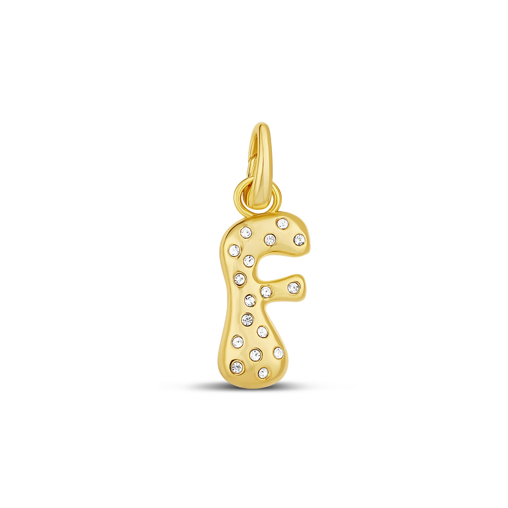 Pave Initial Drip Charm