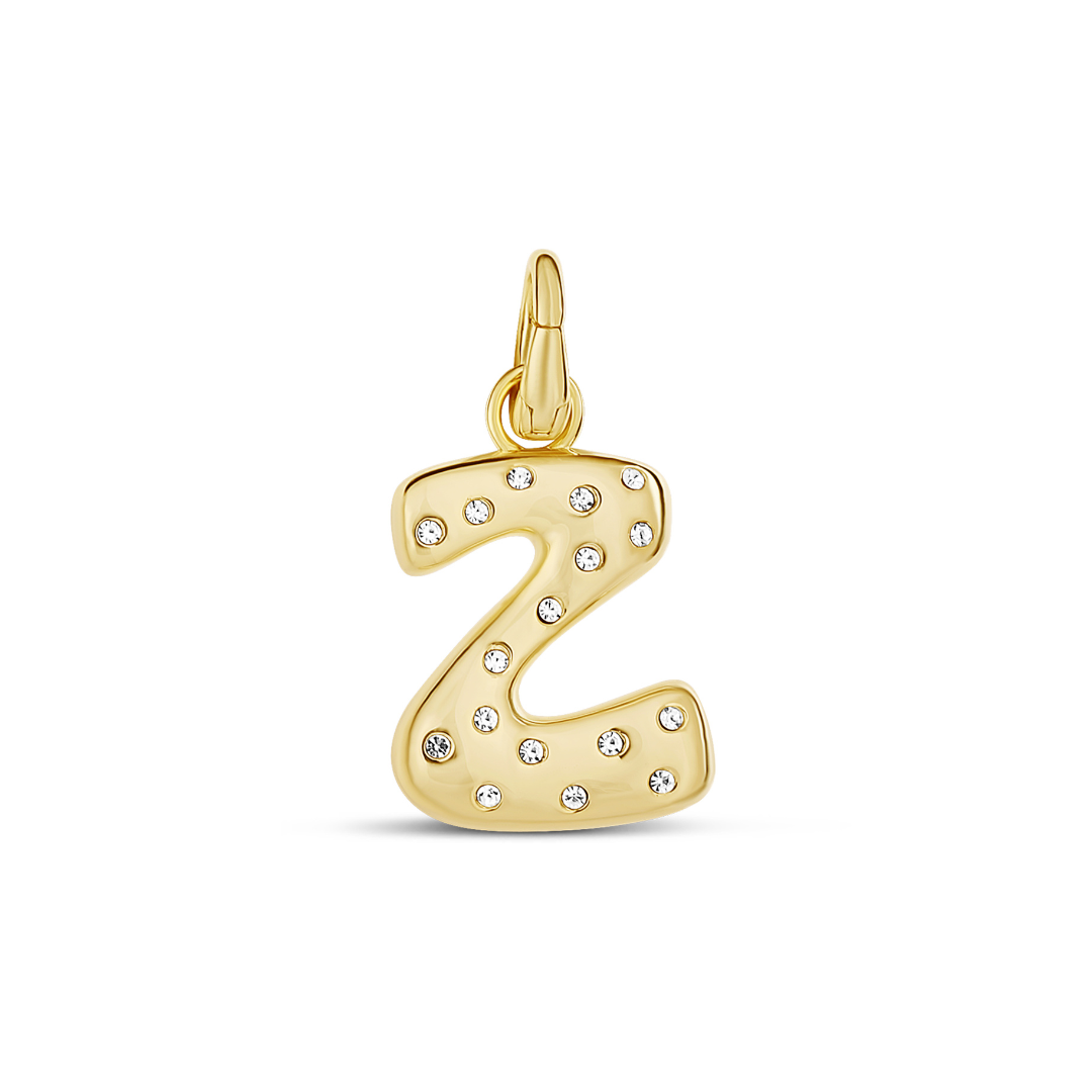 Pave Initial Drip Charm