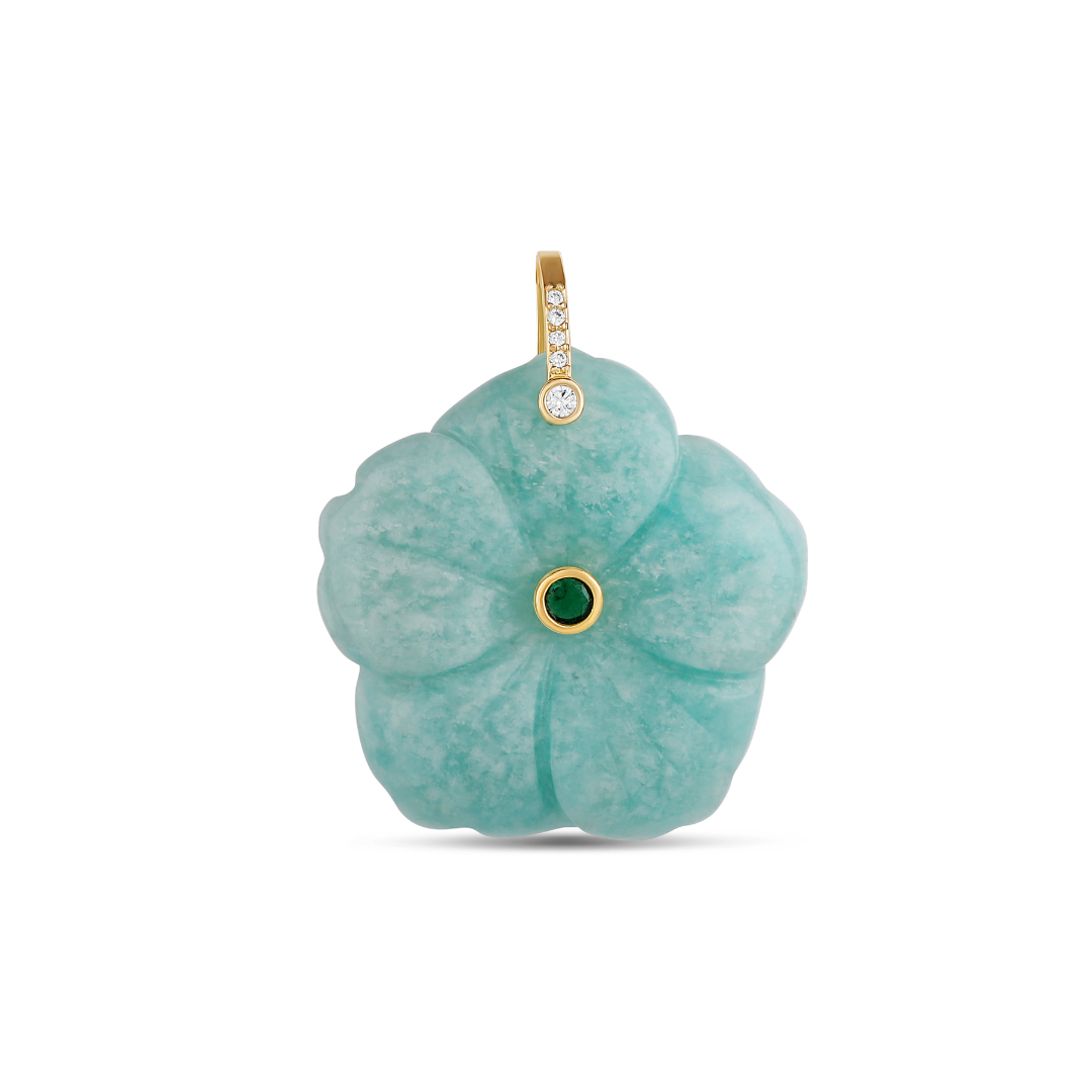 Carved Flower Charm