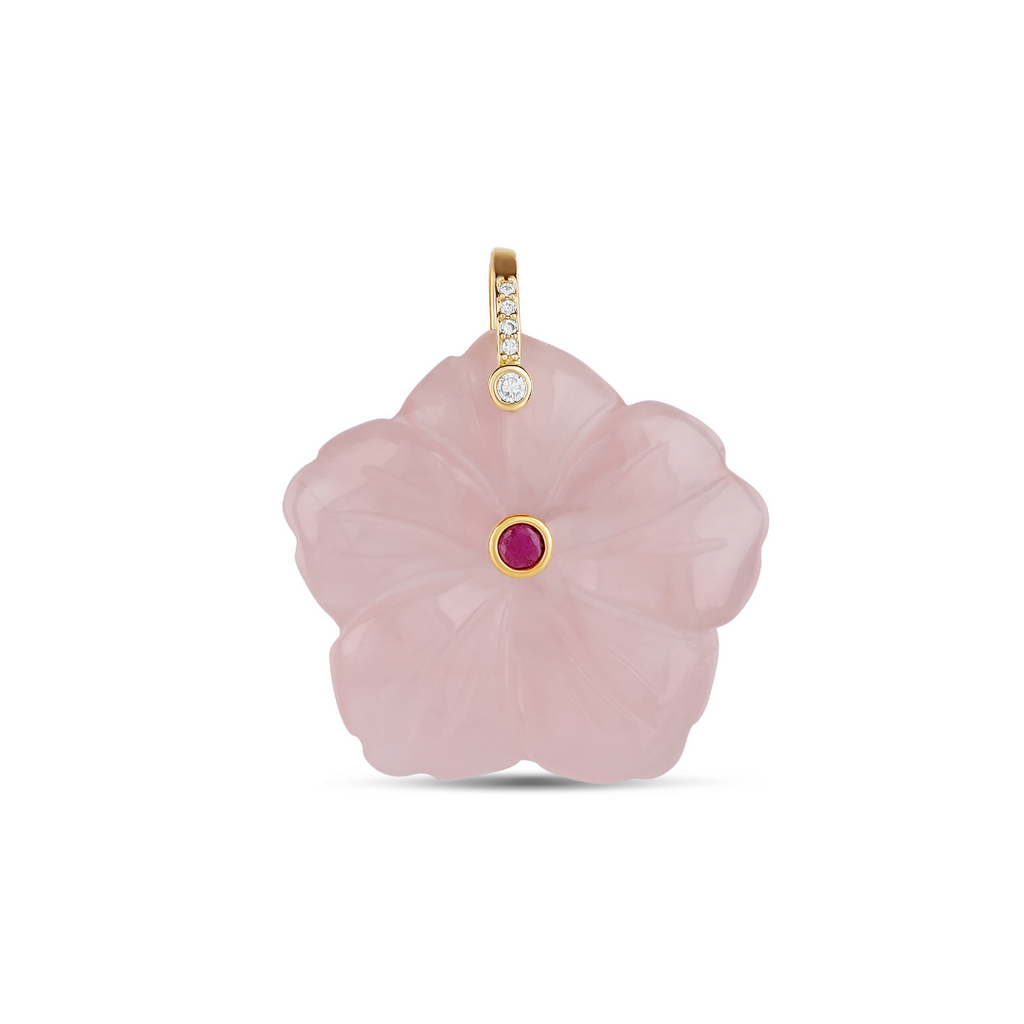 Carved Flower Charm