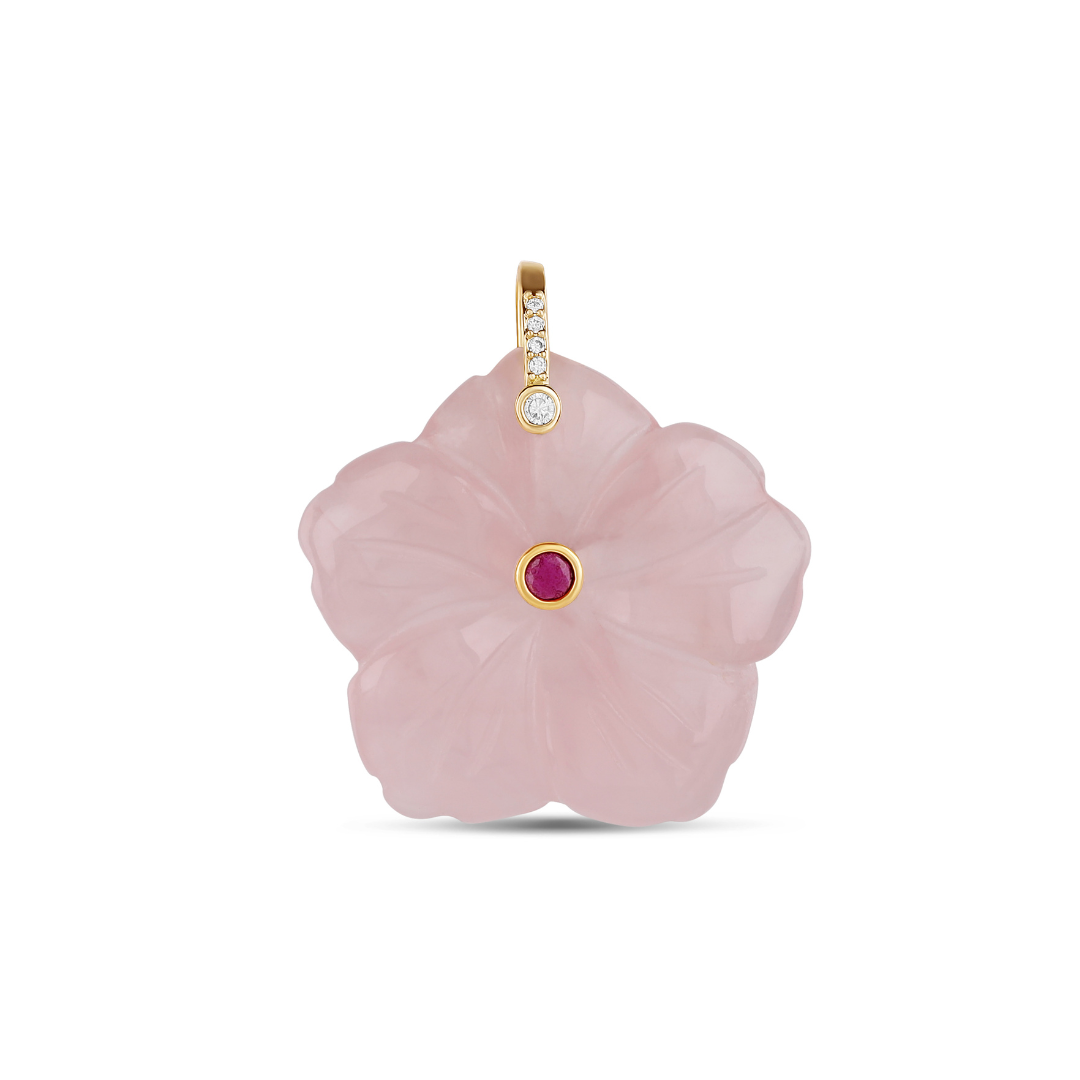Carved Flower Charm