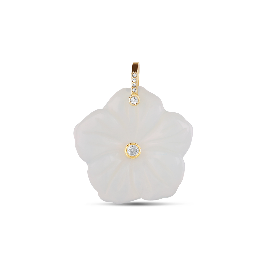 Carved Flower Charm