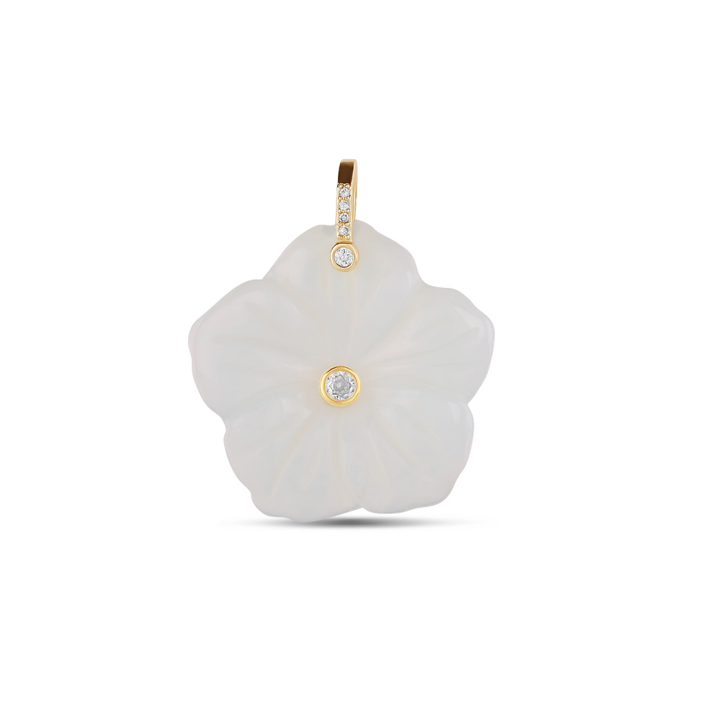 Carved Flower Charm