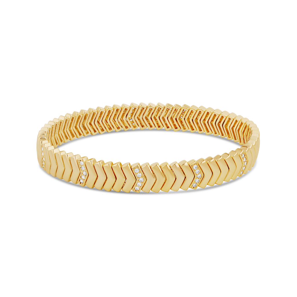 The Pave Arrow Stretchy Bracelet