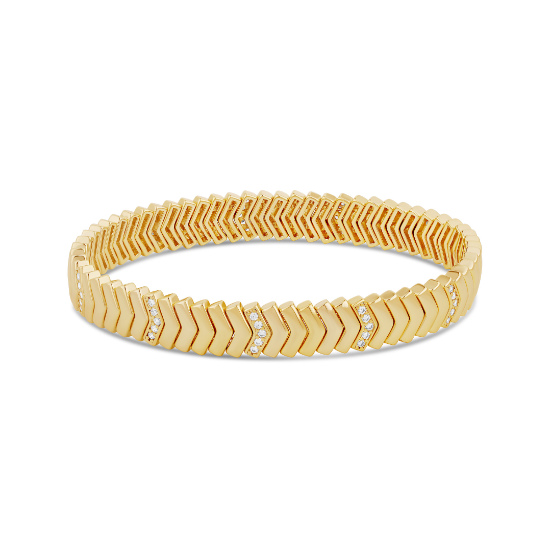 The Pave Arrow Stretchy Bracelet
